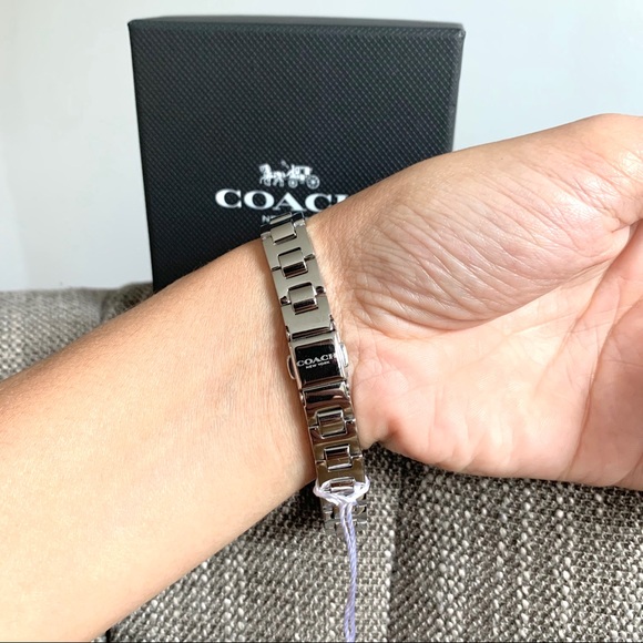 NWT authentic COACH silver tone watch - Picture 3 of 5